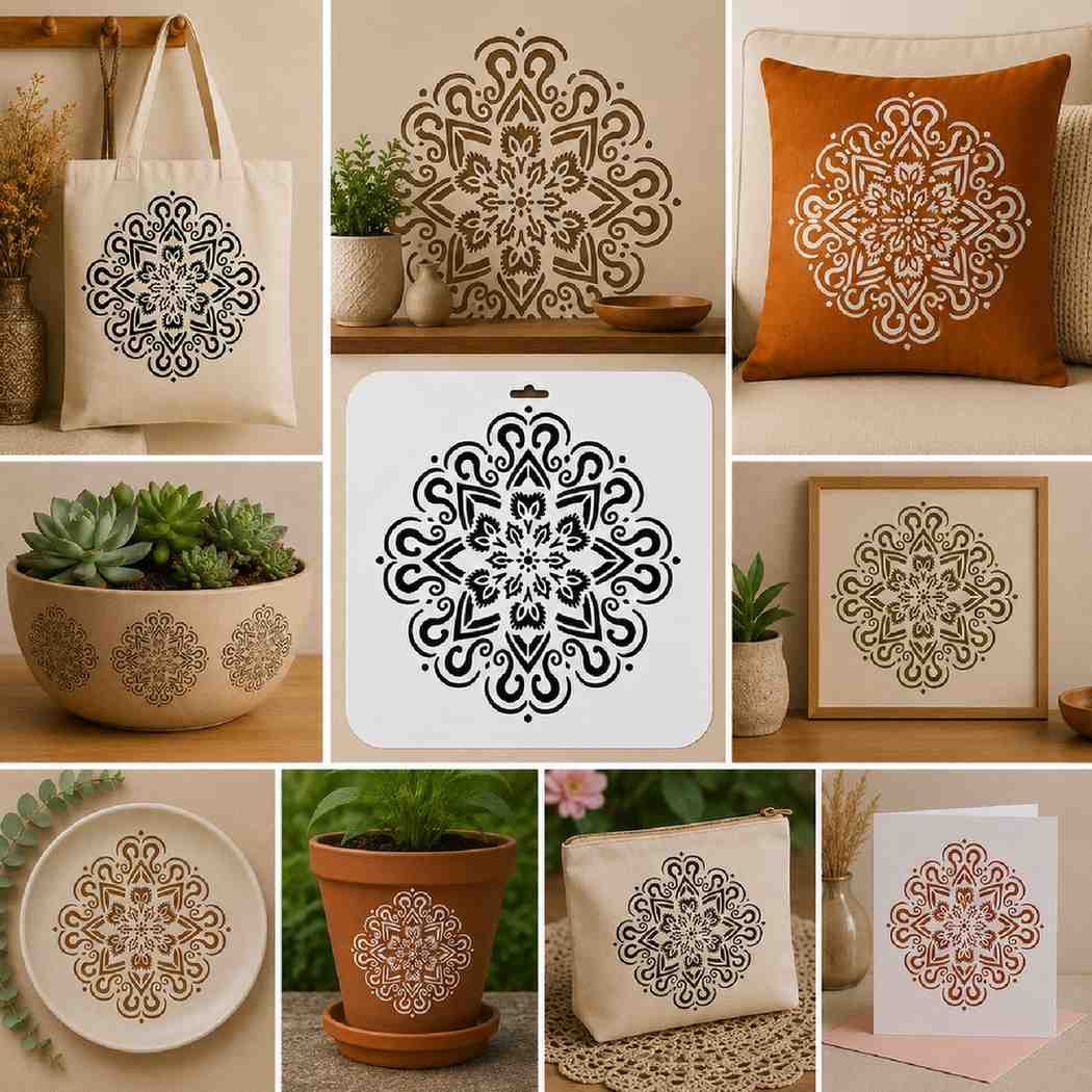 Craft Stencil 10x10 inch-F10