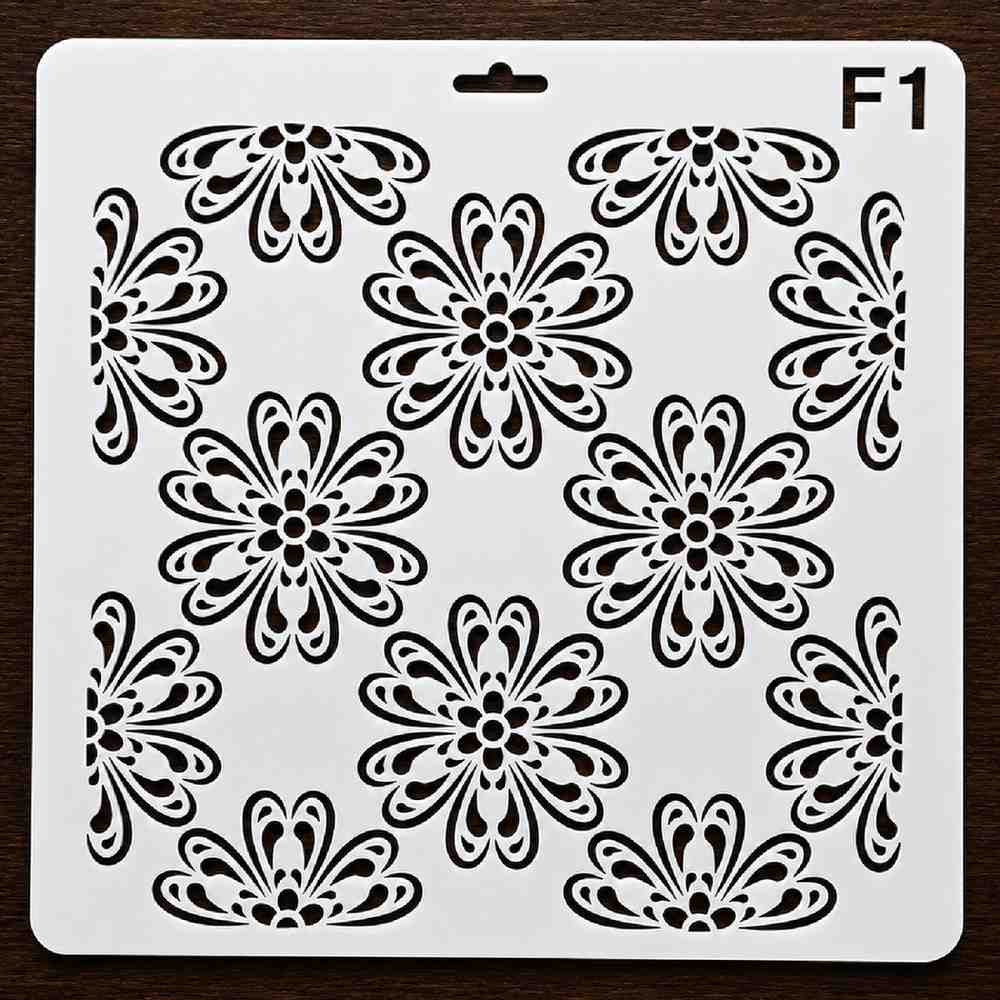 Craft Stencil 10x10 inch-F1