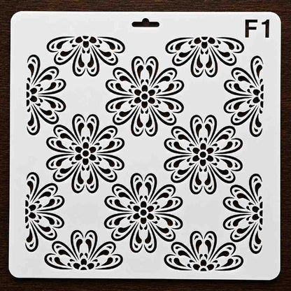 Craft Stencil 10x10 inch-F1