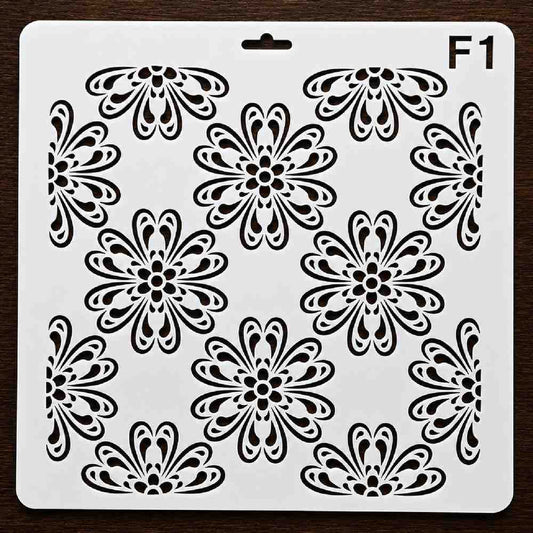Craft Stencil 10x10 inch-F1