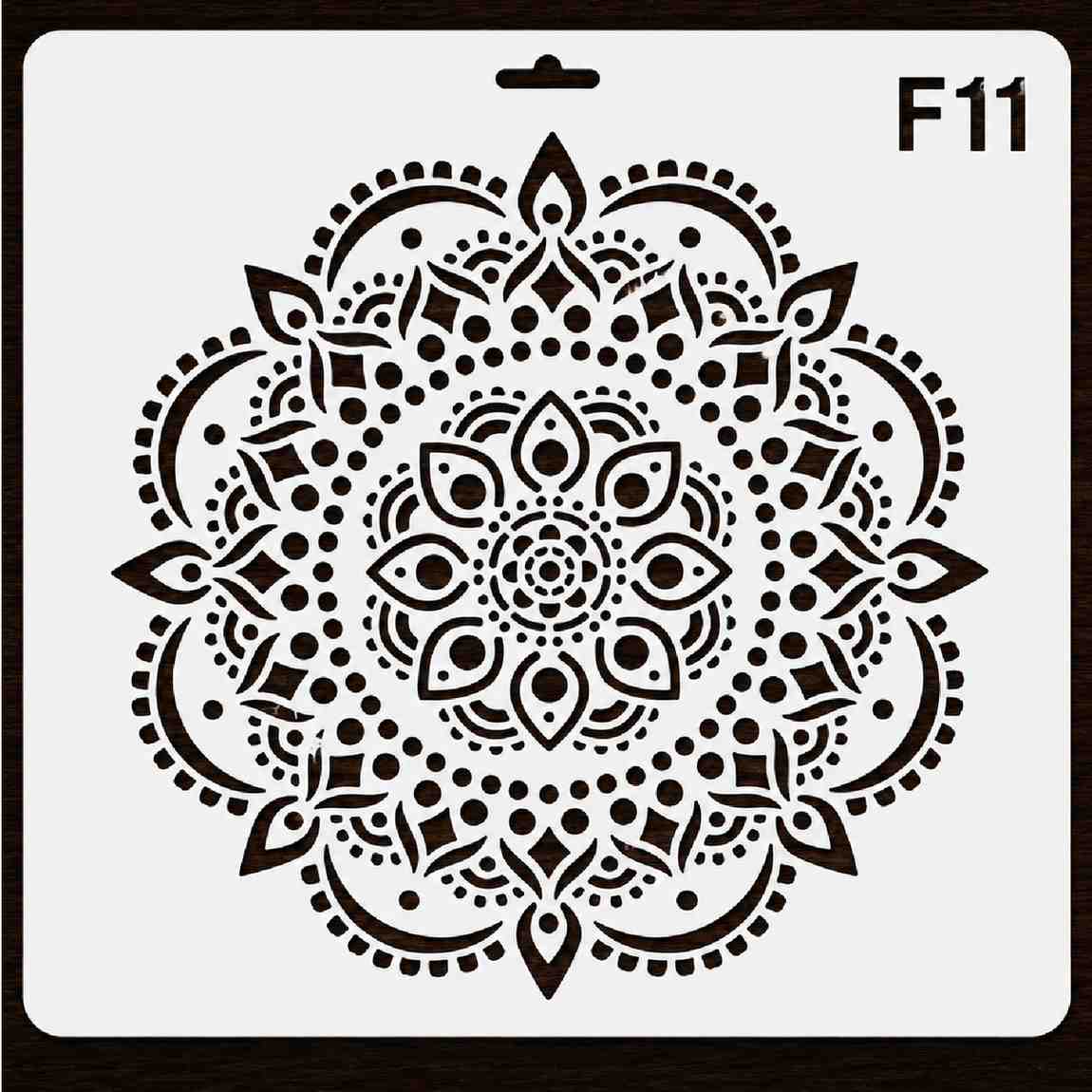 Craft Stencil 10x10 inch-F11