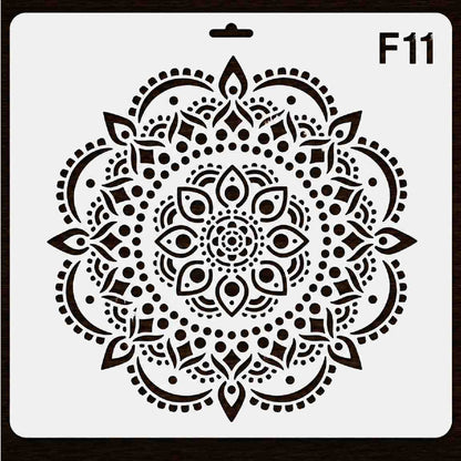 Craft Stencil 10x10 inch-F11