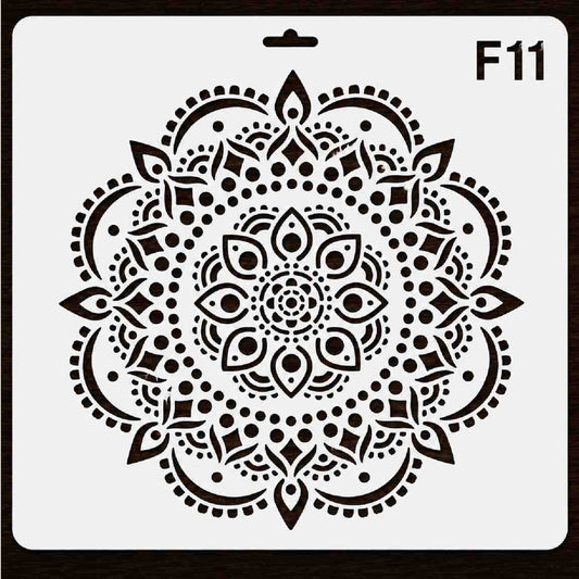 Craft Stencil 10x10 inch-F11