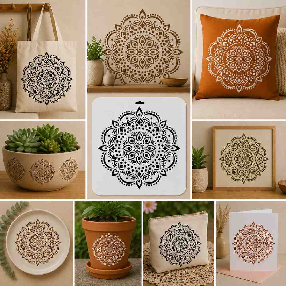 Craft Stencil 10x10 inch-F11