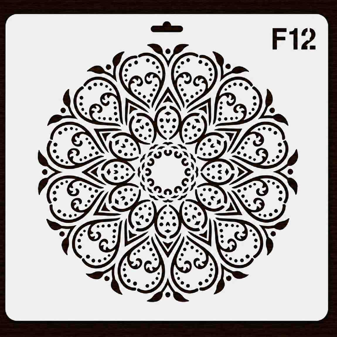 Craft Stencil 10x10 inch-F12