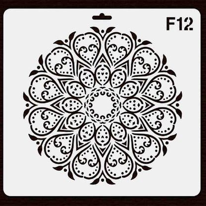 Craft Stencil 10x10 inch-F12