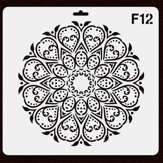 Craft Stencil 10x10 inch-F12