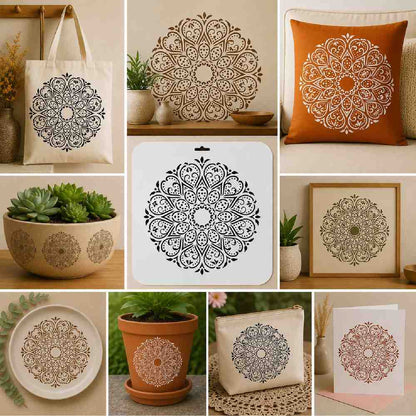 Craft Stencil 10x10 inch-F12