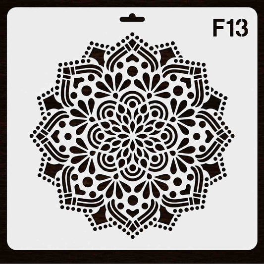Craft Stencil 10x10 inch-F13