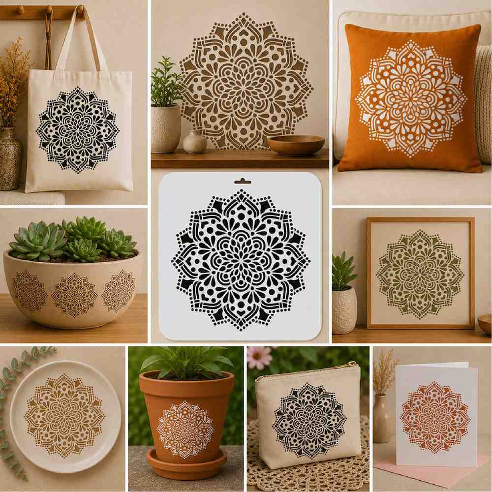 Craft Stencil 10x10 inch-F13