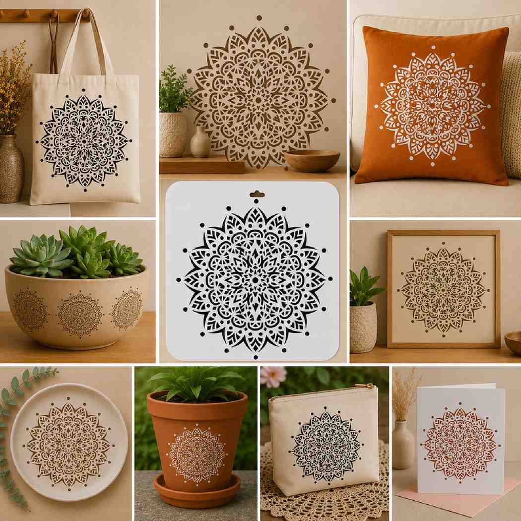 Craft Stencil 10x10 inch-F14