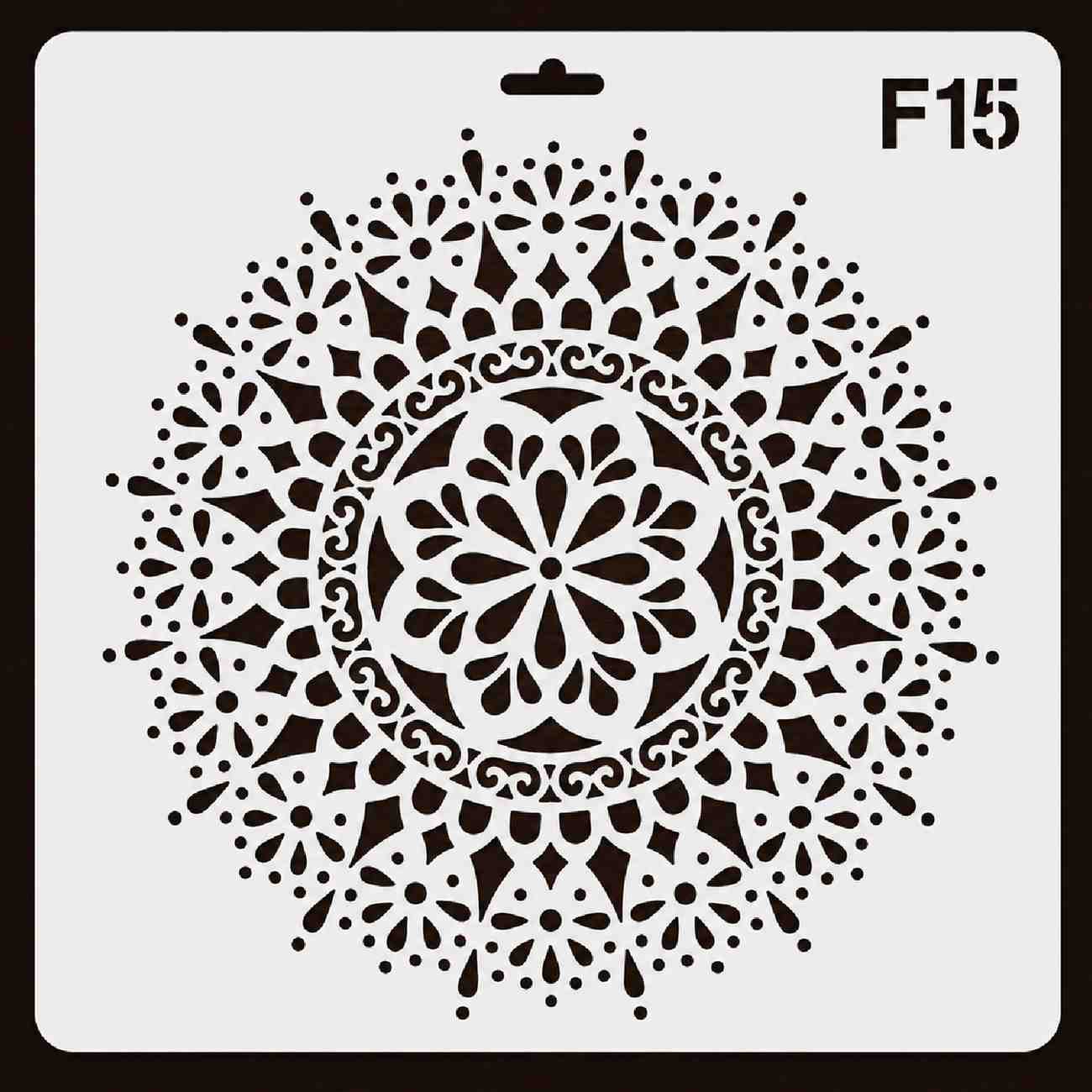 Craft Stencil 10x10 inch-F15