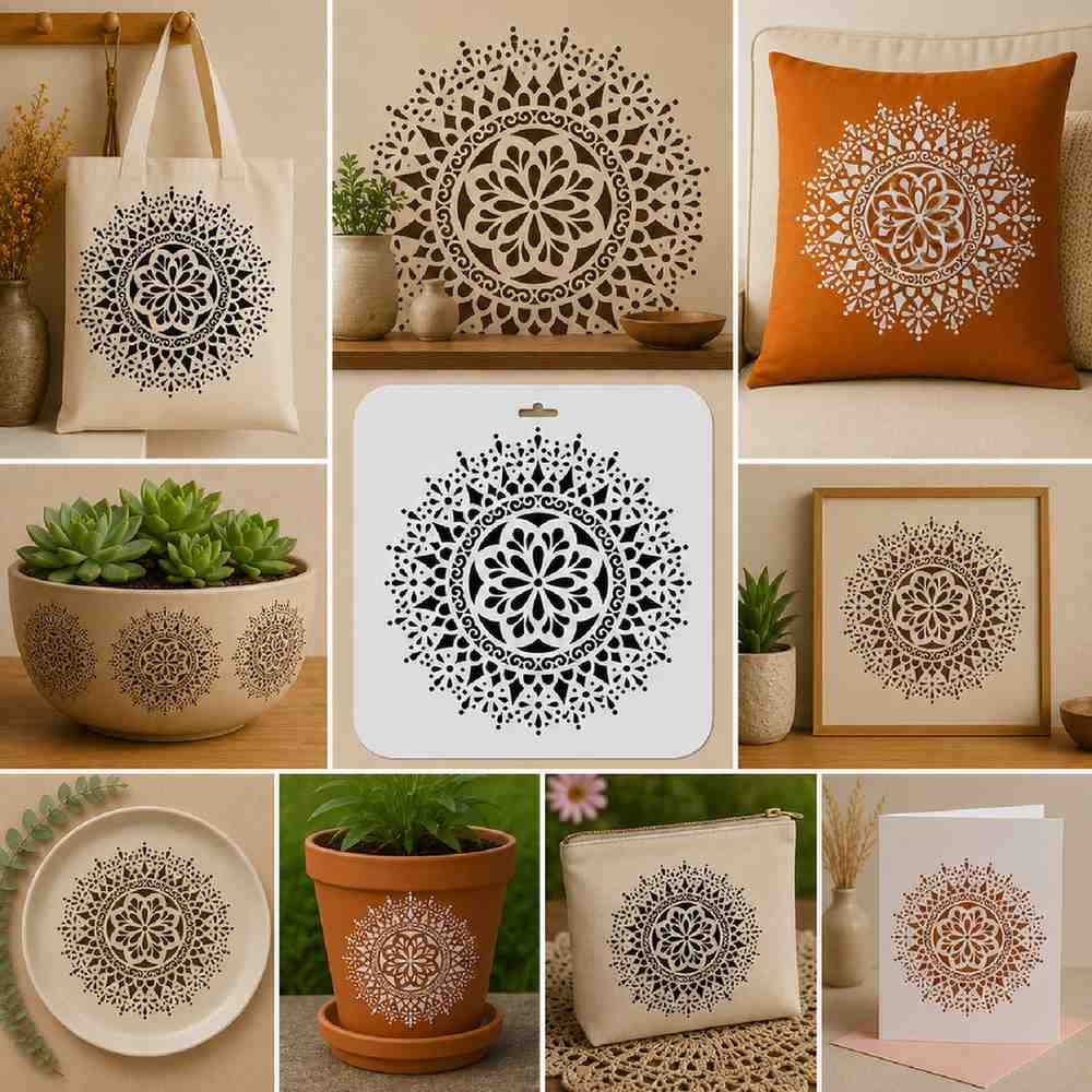 Craft Stencil 10x10 inch-F15