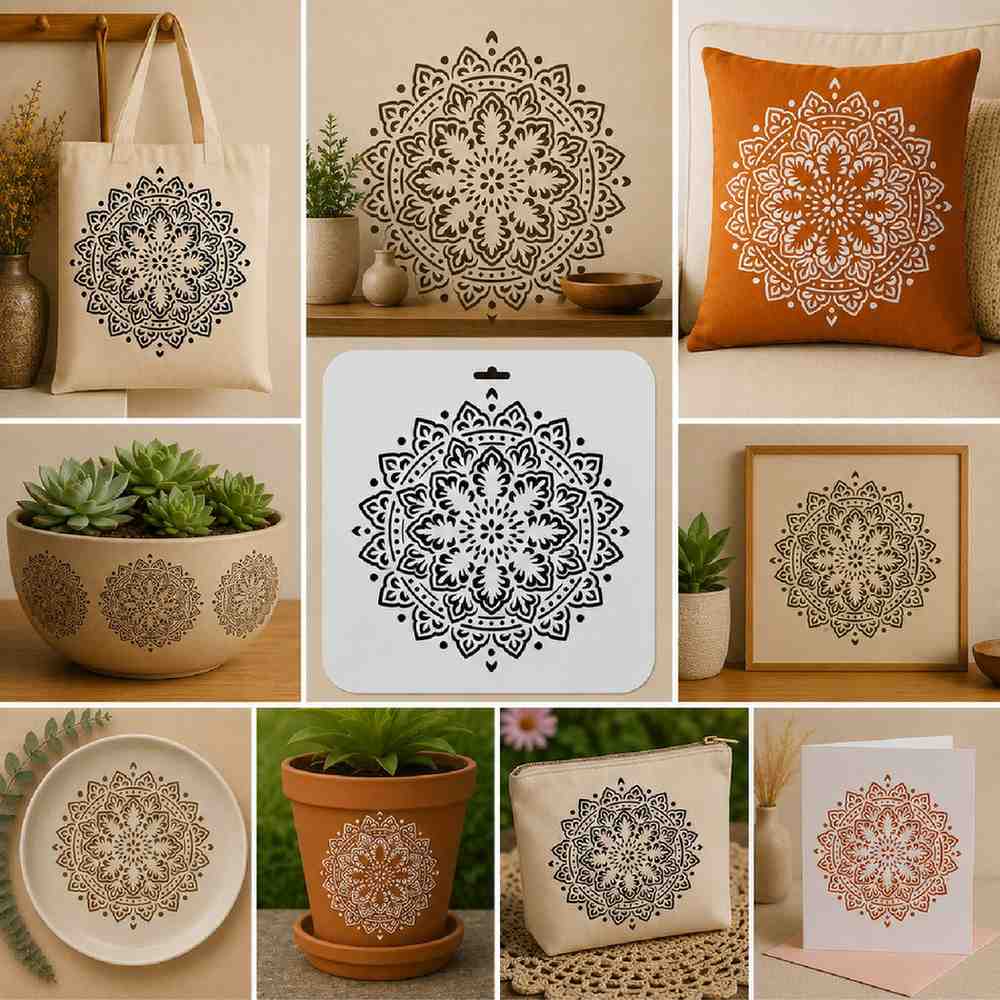 Craft Stencil 10x10 inch-F16