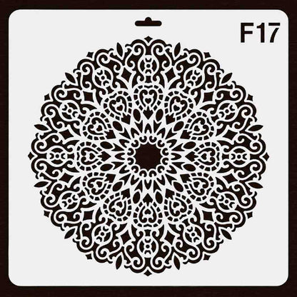Craft Stencil 10x10 inch-F17