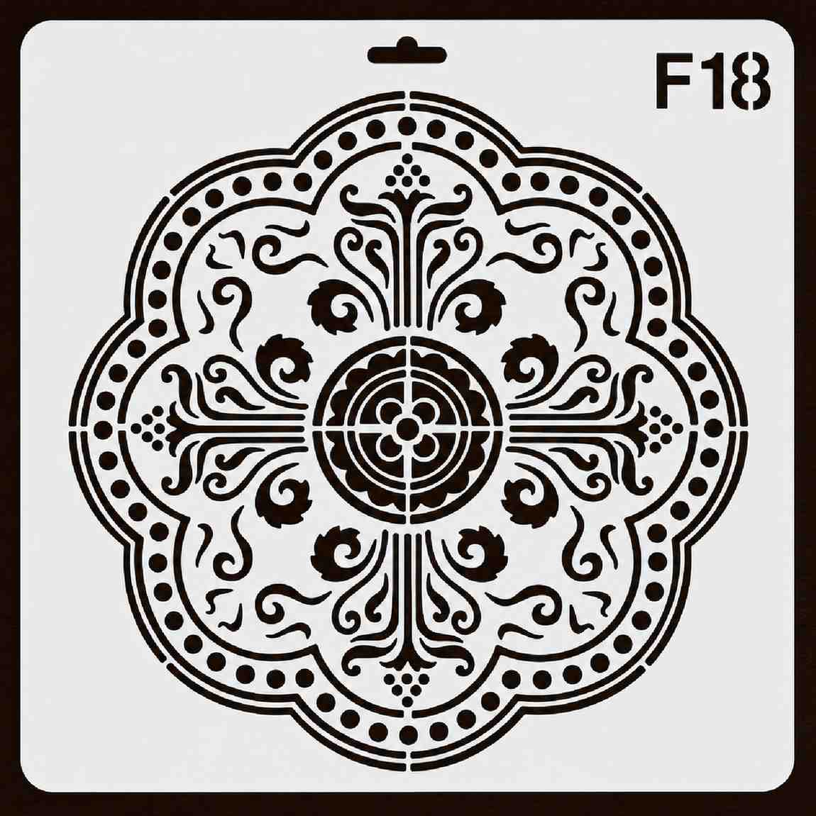 Craft Stencil 10x10 inch-F18