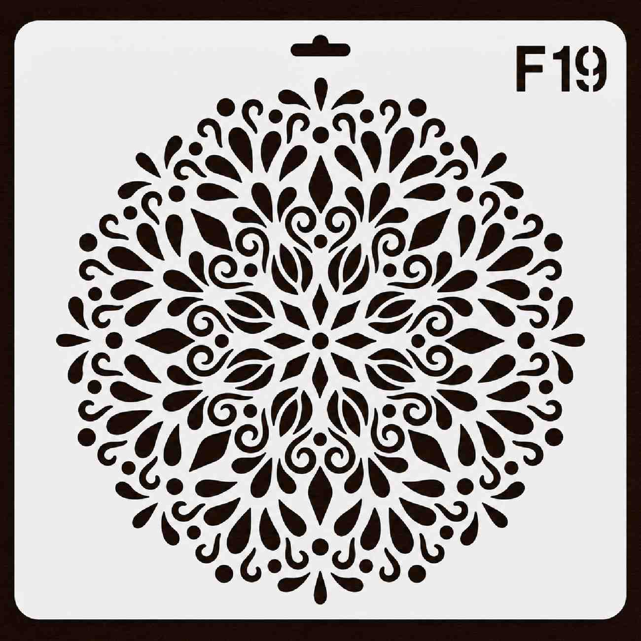 Craft Stencil 10x10 inch-F19