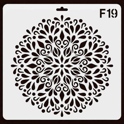 Craft Stencil 10x10 inch-F19