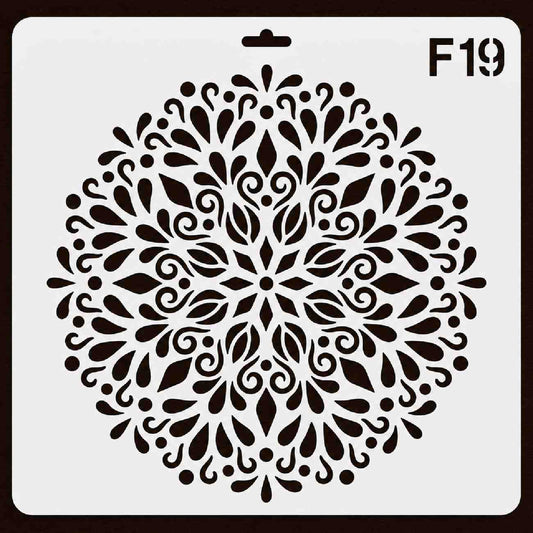 Craft Stencil 10x10 inch-F19