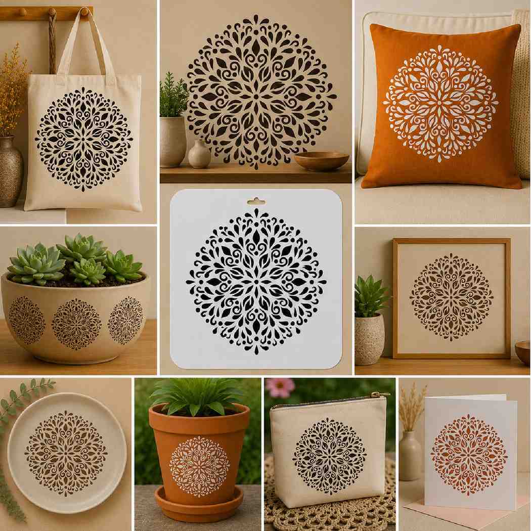 Craft Stencil 10x10 inch-F19