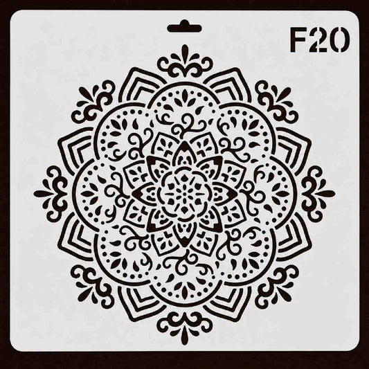 Craft Stencil 10x10 inch-F20
