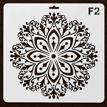 Craft Stencil 10x10 inch-F2