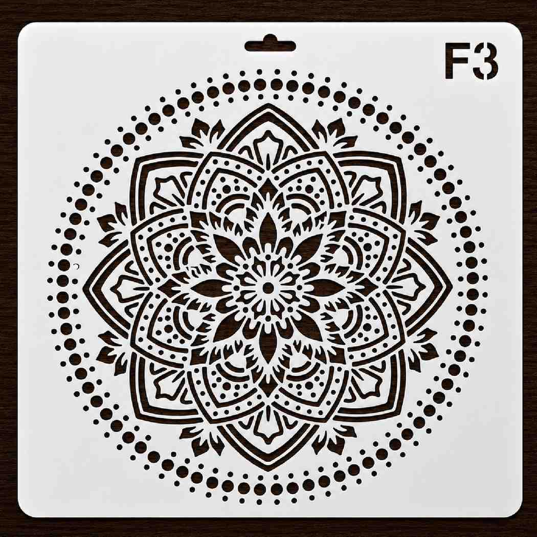 Craft Stencil 10x10 inch-F3