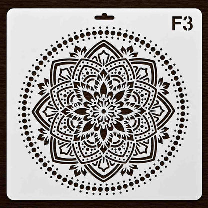 Craft Stencil 10x10 inch-F3