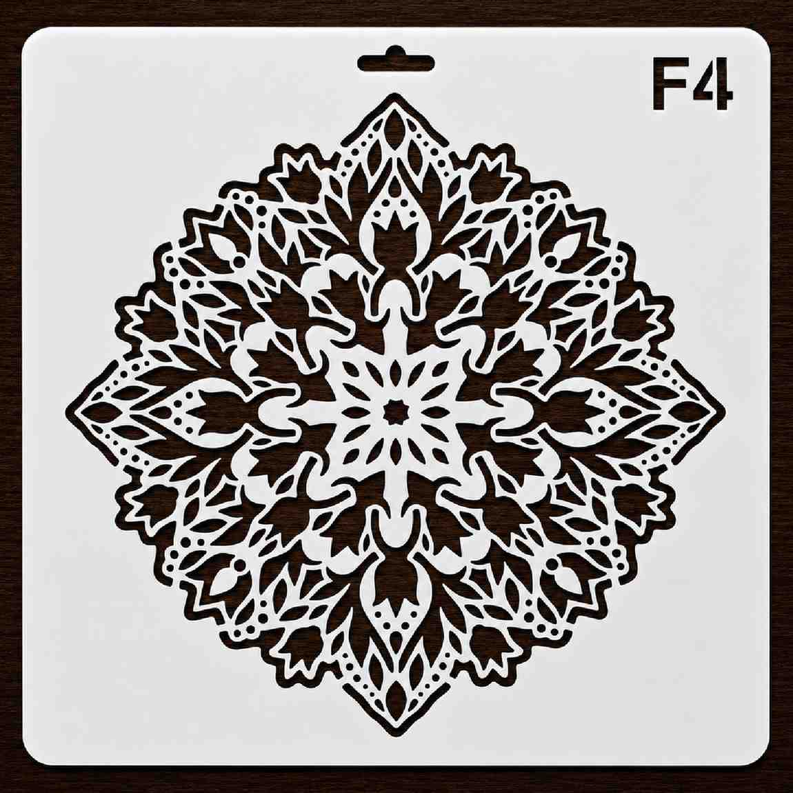 Craft Stencil 10x10 inch-F4