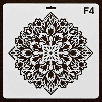 Craft Stencil 10x10 inch-F4