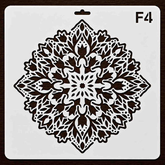 Craft Stencil 10x10 inch-F4