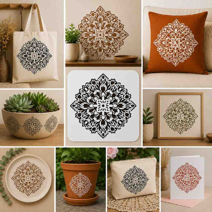 Craft Stencil 10x10 inch-F4