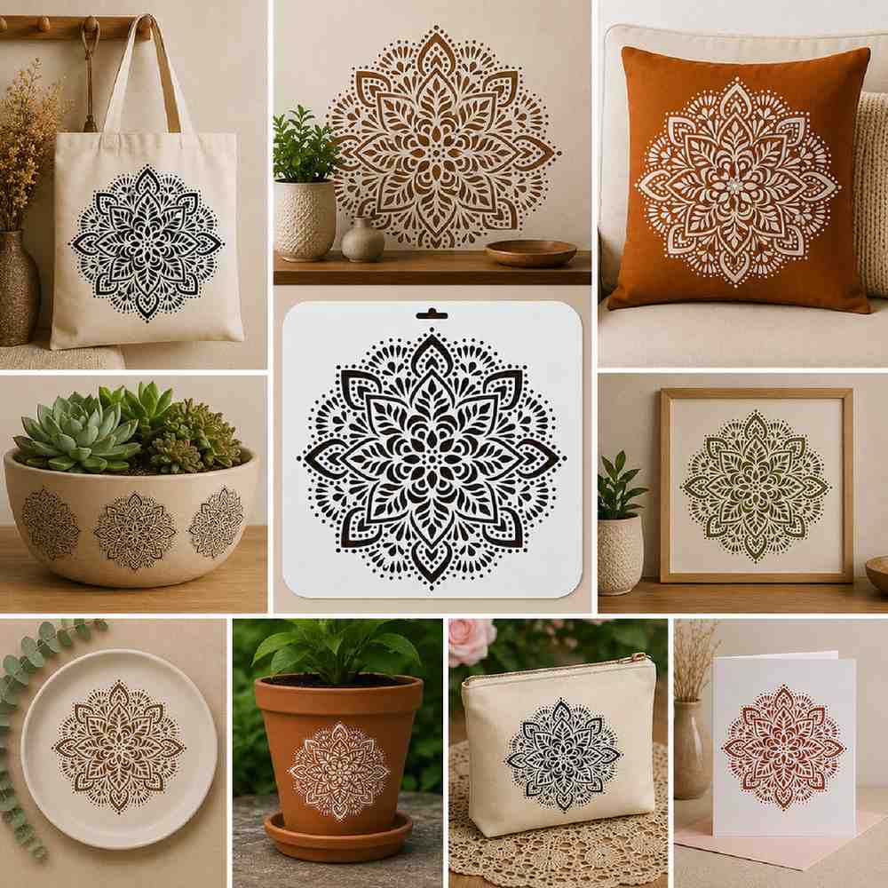 Craft Stencil 10x10 inch-F5