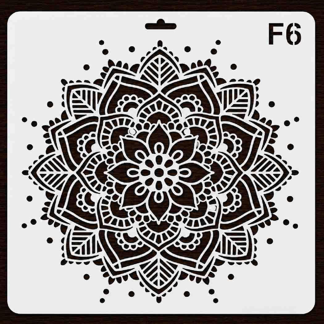 Craft Stencil 10x10 inch-F6