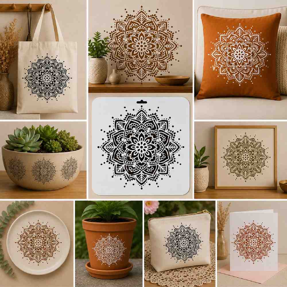 Craft Stencil 10x10 inch-F6