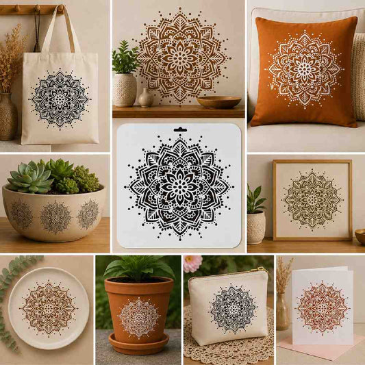 Craft Stencil 10x10 inch-F6