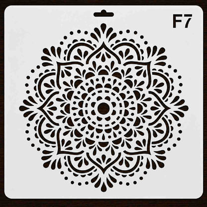 Craft Stencil 10x10 inch-F7