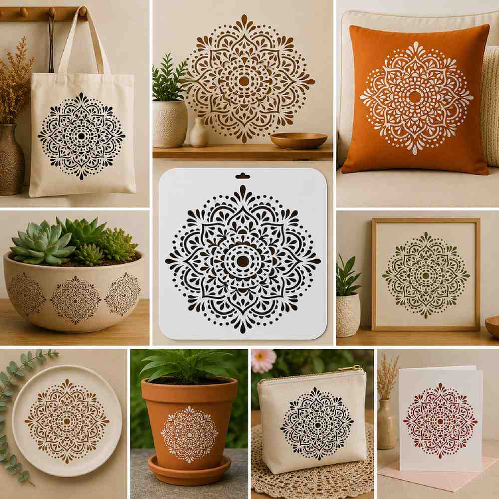 Craft Stencil 10x10 inch-F7