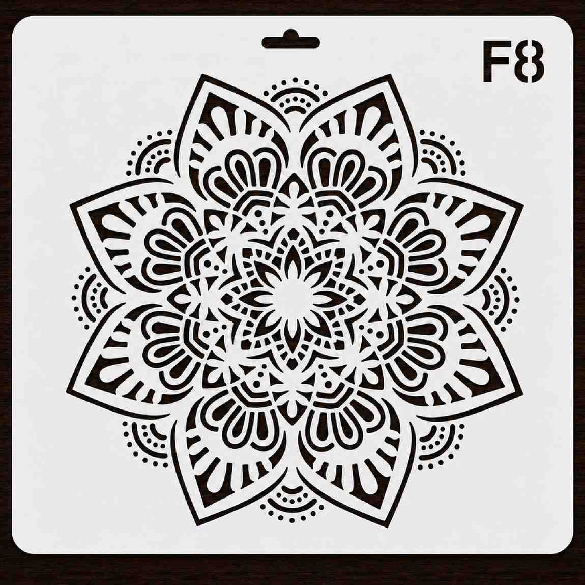 Craft Stencil 10x10 inch-F8