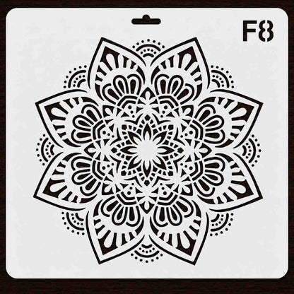 Craft Stencil 10x10 inch-F8
