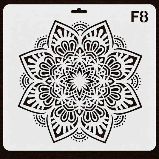 Craft Stencil 10x10 inch-F8