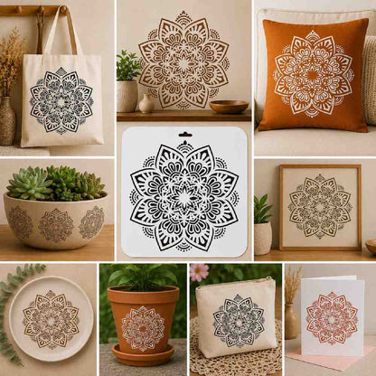 Craft Stencil 10x10 inch-F8