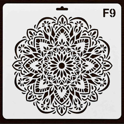 Craft Stencil 10x10 inch-F9
