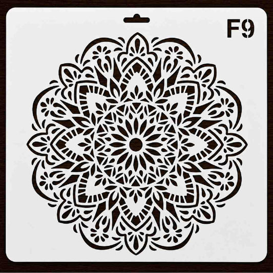 Craft Stencil 10x10 inch-F9