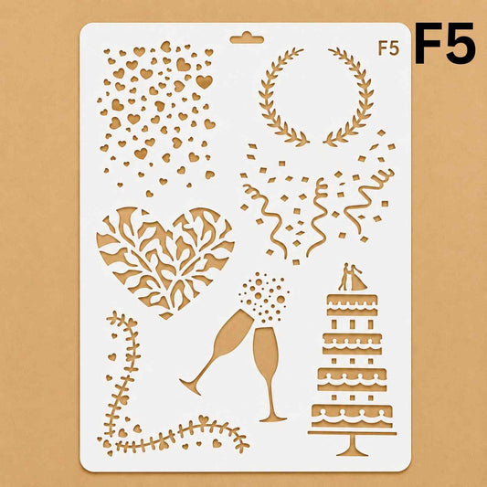 Craft Stencil A4 - F5