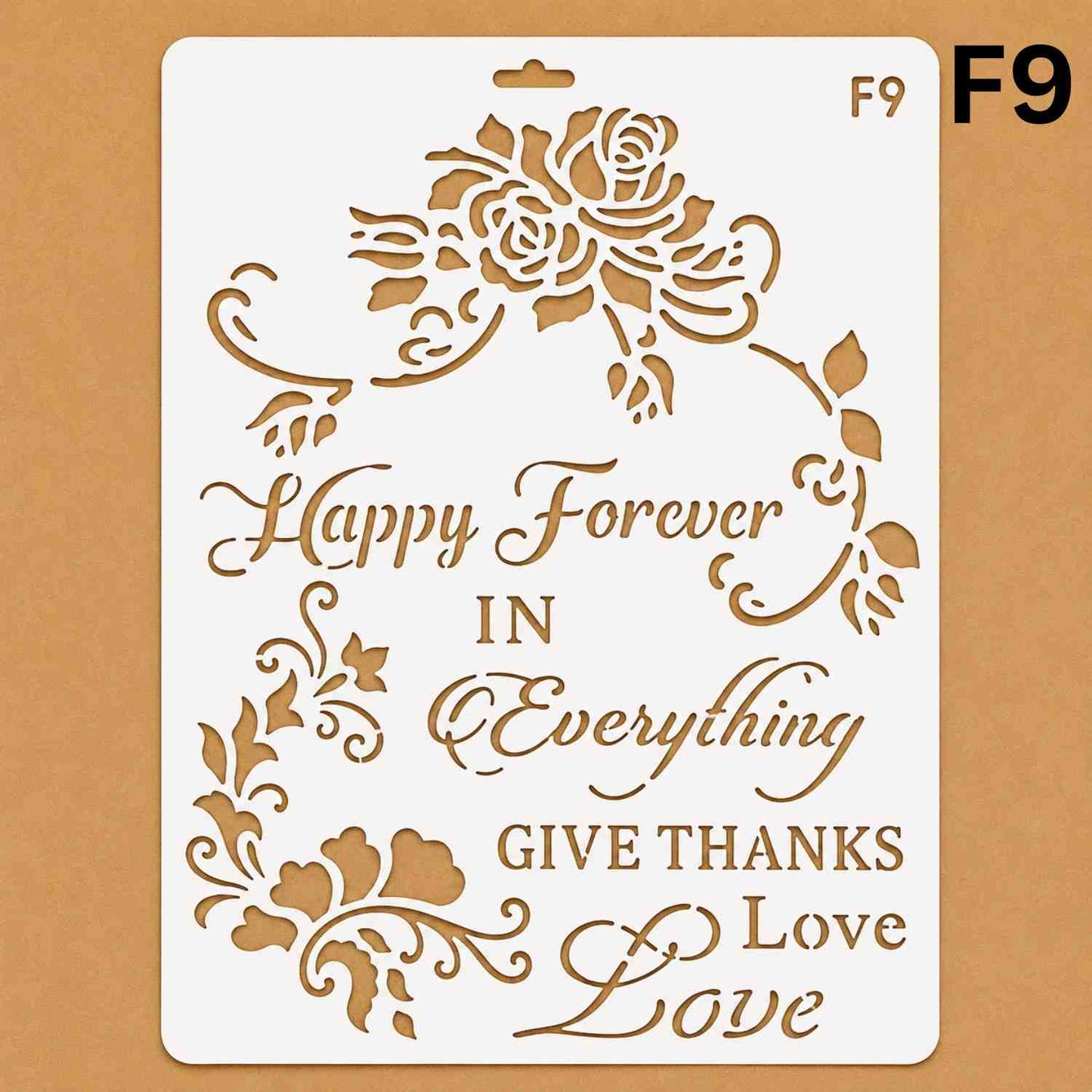 Craft Stencil A4 - F9
