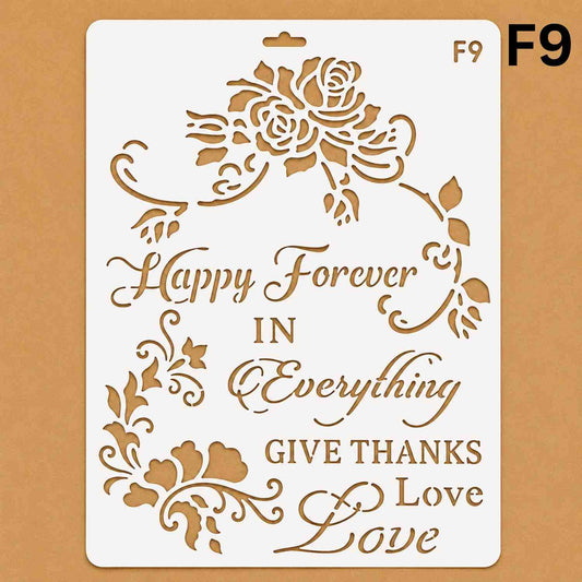 Craft Stencil A4 - F9