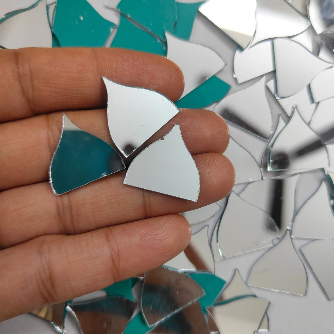 Glass Mirror- Half Leaf- 15MM