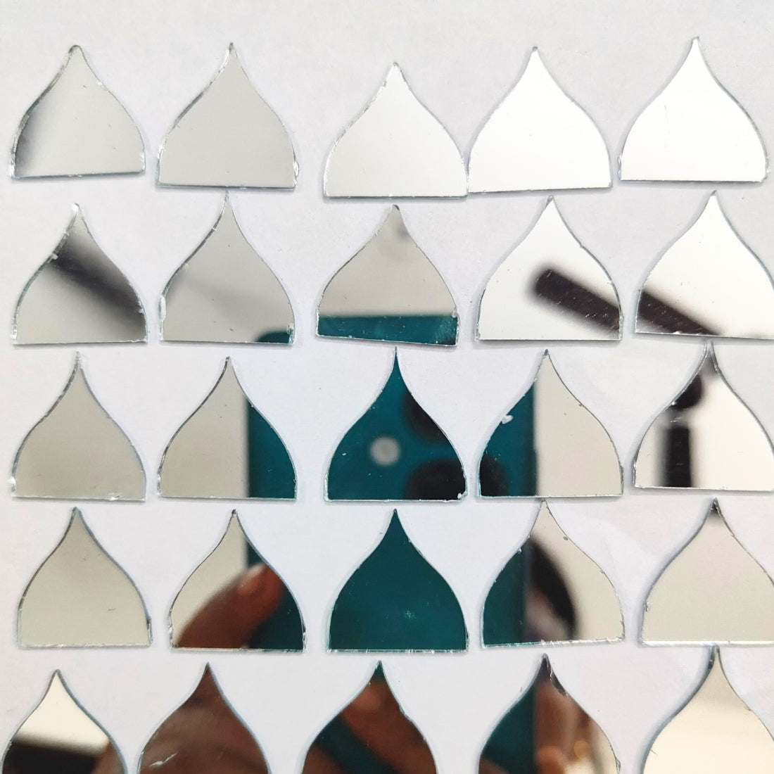 Glass Mirror- Half Leaf- 15MM