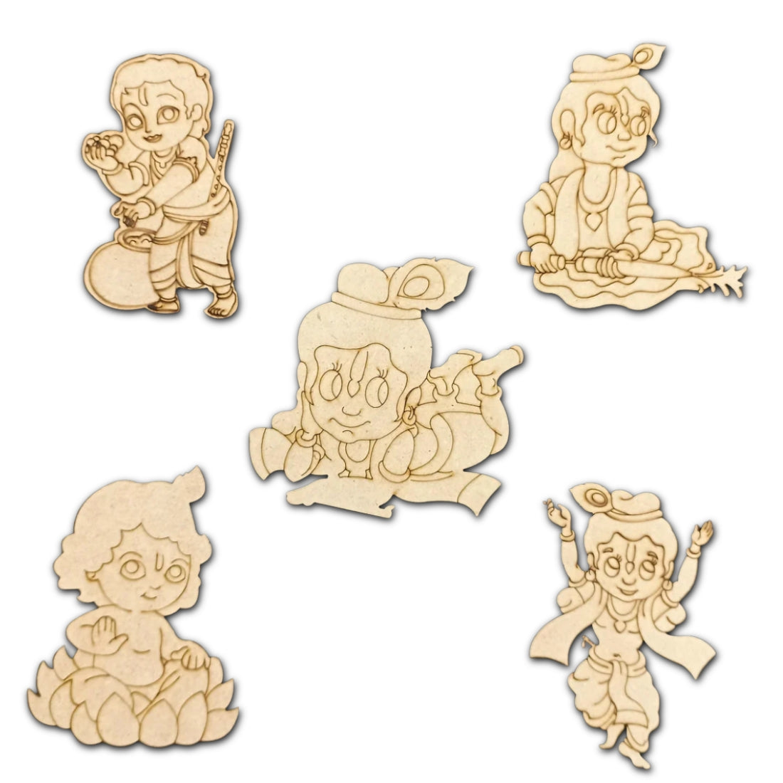 Pre Marked Kanha- Set of 5